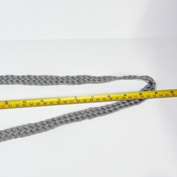 CHATEAU CROCHET GRAY VINTAGE CLUTCH PURSE CROSSBODY BAG BOHO STYLE - Picture 15 of 15